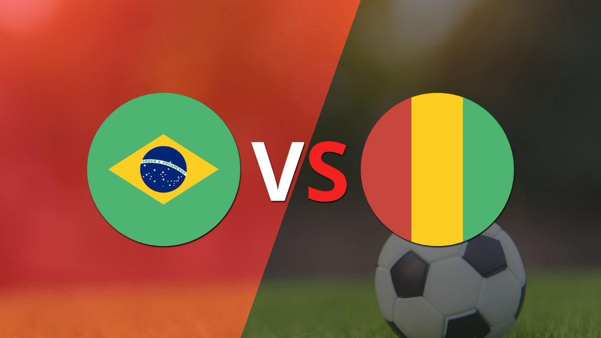 Brazil and Guinea play a friendly duel