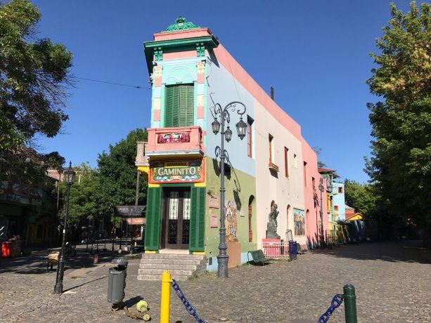 Caminito, en La Boca, uno de los principales puntos turísticos de la Ciudad de Buenos Aires.