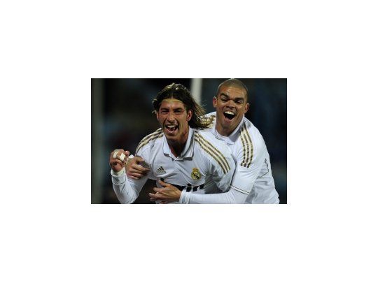 Sergio Ramos, autor del gol del Real Madrid.