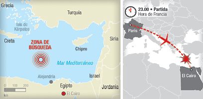 Desapareció un avión egipcio y se reforzaba la pista terrorista (foto 1)