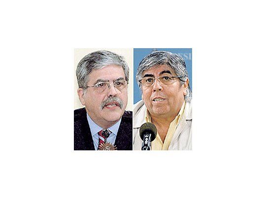 Julio De Vido y Hugo Moyano.