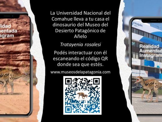 La Universidad Nacional del Comahue y el Museo del Desierto Patagónico de Añelo desarrollaron un modelo de realidad aumentada.