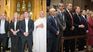 La ceremonia en la Basílica de Luján reunió a funcionarios nacionales, dirigentes sindicales y autoridades eclesiásticas en homenaje a Francisco.