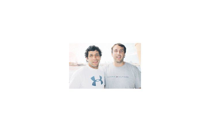 Nicolás Bruzzone y Nicolás Fernández Lobbe, en Dubái.
