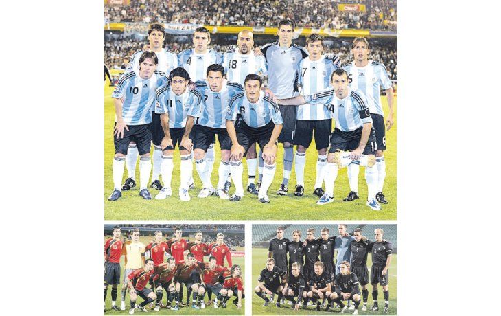ámbito.com | Argentina figura en el sexto lugar de las selecciones con mayor valor, a pesar de que tiene a Lionel Messi, el segundo jugador más cotizado (arriba). El seleccionado español encabeza la lista con 565 millones de euros (izquierda). Nueva Zelanda, junto con