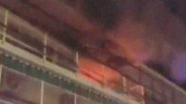 Cerca de 20 personas fueron asistidas tras el incendio.