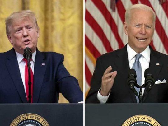 Donald Trump y Joe Biden se preparan para el primer debate presidencial.&nbsp;