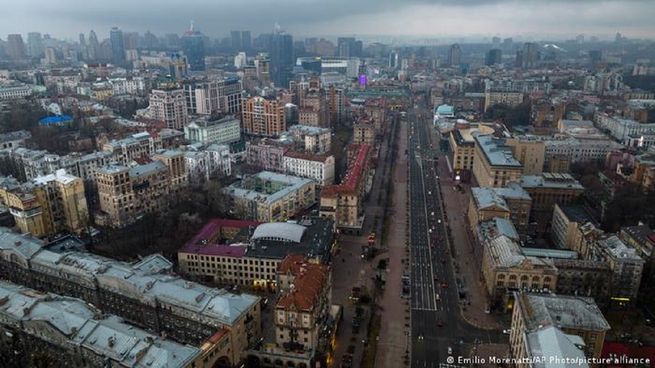 Toque de queda en Kiev.&nbsp;