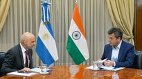 Sergio Massa recibió al embajador de la India, Dinesh Bhatia.&nbsp;