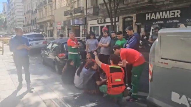 El SAME debió asistir con oxígeno a ocho personas.