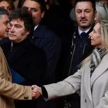 El jefe de Gobierno porteño, Jorge Macri, junto a la secretaria general de la Presidencia, Karina Milei, en la exposición de La Rural. El jefe de Gobierno porteño, Jorge Macri, junto a la secretaria general de la Presidencia, Karina Milei, en la exposición de La Rural.