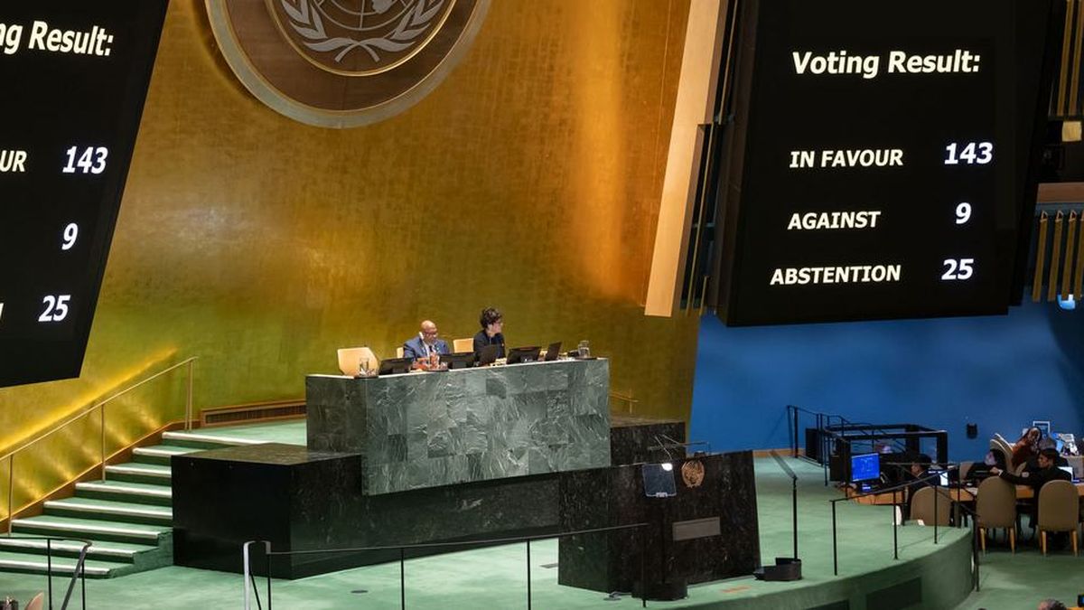 Uruguay voted in favor of Palestine joining the UN as a full member Uruguay voted in favor of Palestine joining the UN as a full member