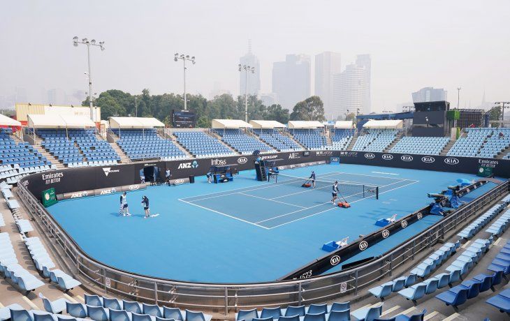El humo, un protagonista inesperado en el Australian Open 2020.