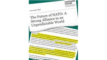 ámbito.com | El secretario de la organización militar europea ocupó la tribuna de Chatham House, una de las más visibles de Gran Bretaña, para lanzar misil anti-Putin y las  ligas que se oponen al “no convencional”.