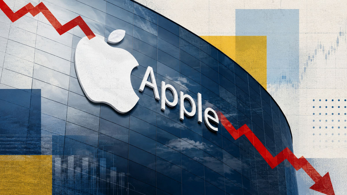 Wall Street castiga a Apple: la acción se desploma 8% pese a un balance mejor de lo previsto