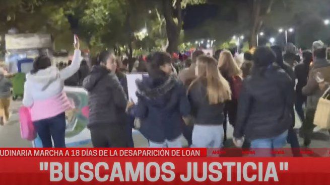 Manifestación en Corrientes pidiendo justicia por Loan