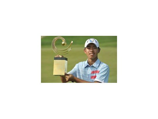 Guan Tianlang entró en la historia por ser el golfista más joven en clasificar al Masters de Augusta.
