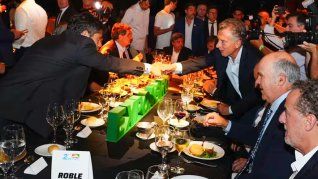 Mauricio Macri y Axel Kicillof coincidieron en un evento del agro, en San Nicolás. Mauricio Macri y Axel Kicillof coincidieron en un evento del agro, en San Nicolás.