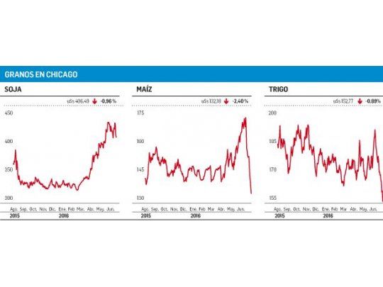 Mercado de granos: etapa final de la baja de precios