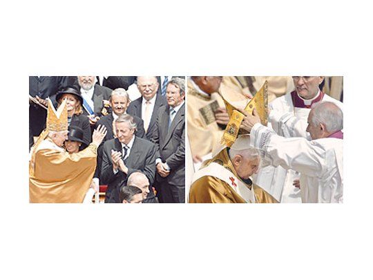 Benedicto XVI entronizado