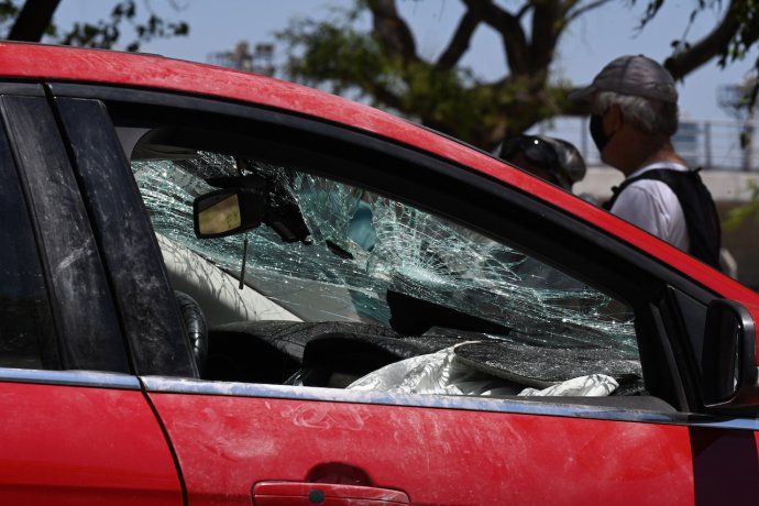 As&iacute; qued&oacute; el auto.