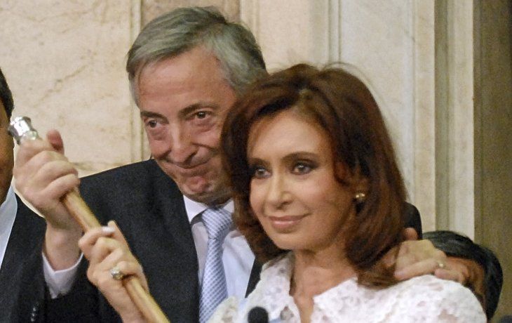 Néstor Kirchner y Cristina Fernández de Kircher.