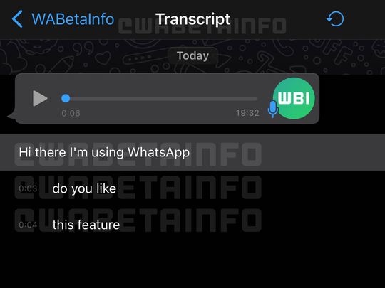 WhatsApp trabaja en una función para transcribir tus notas de voz a texto