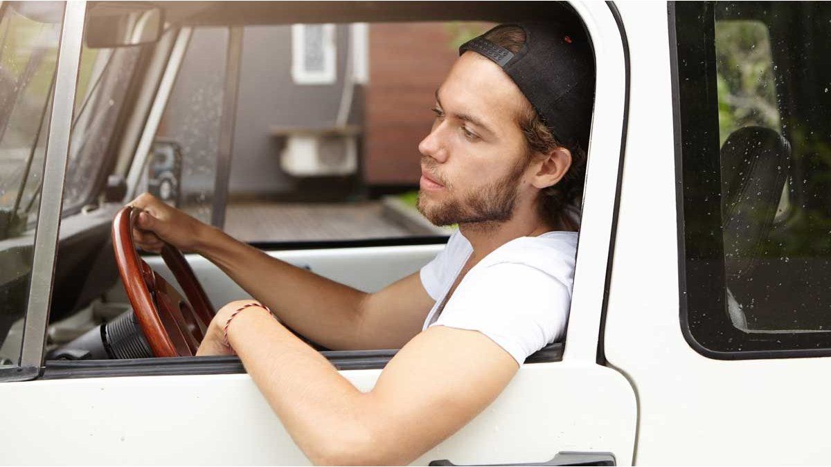 What does it mean to drive the car with your elbow out, according to psychology