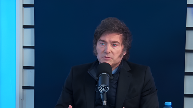 Javier Milei con Alejandro Fantino. 