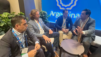 Federación Argentina de Proveedores Mineros (FAPROMIN) en la PDAC 2025. Nicolás Galli y Federico Russo (Jujuy), Gustavo González (Salta), y Manuel Gómez Bello (Catamarca).