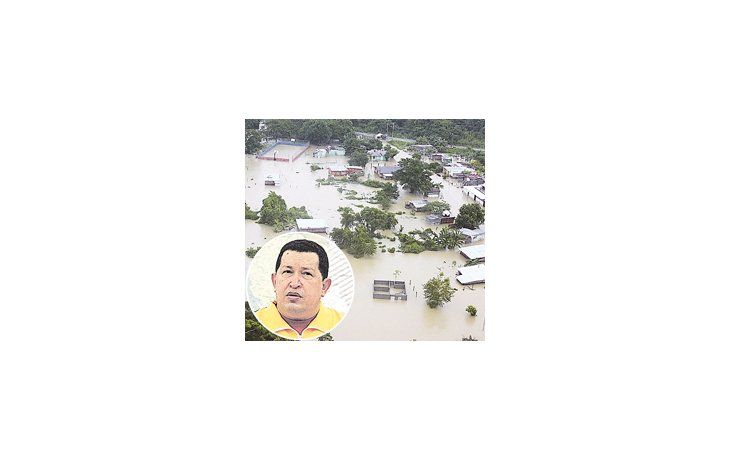 Las inundaciones en Venezuela y en Colombia por las intensas lluvias se deben al «capitalismo criminal», según el presidente venezolano, Hugo Chávez.