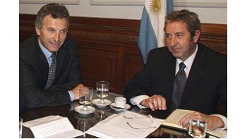 Mauricio Macri y Julio Cobos.