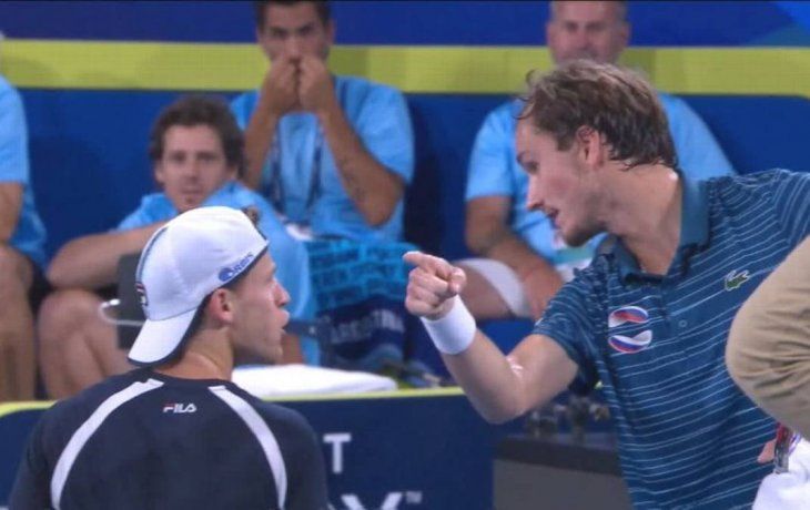 Diego Schwartzman y su tenso cruce con Daniil Medvedev: bobo