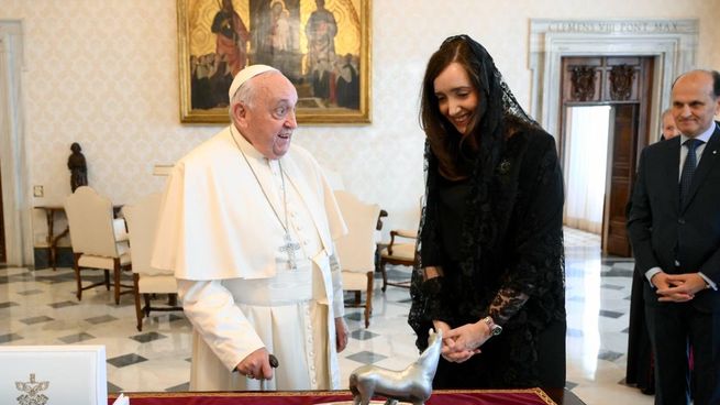 La vicepresidenta visitó al Sumo pontífice este lunes.