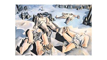 “Figuras tumbadas en la arena”, una obra destacada de Salvador Dalí, la mayor muestra del artista español que llega a Rio de Janeiro en coincidencia con el Mundial de fútbol: 150 pinturas, grabados, fotos, films y objetos.