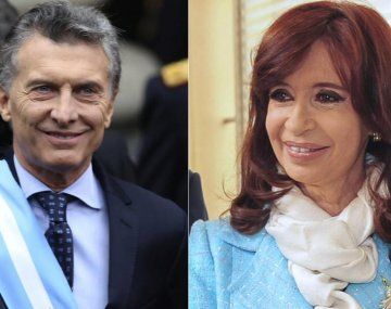 Mauricio Macri y Cristina de Kirchner.