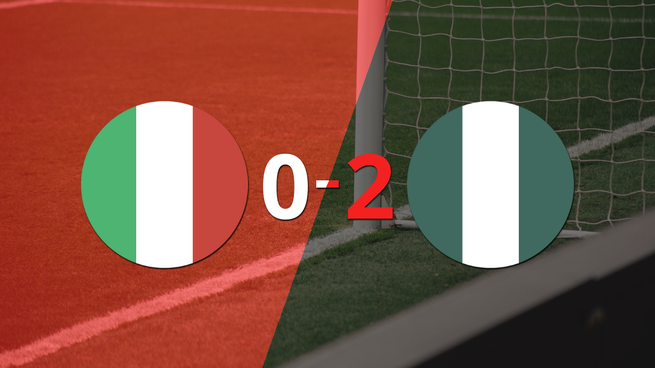 Nigeria, de visitante, derrotó 2-0 a Italia