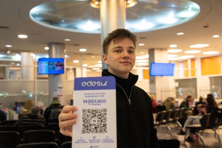 Mateo Salvatto, creador de la app Háblalo. Mateo Salvatto, creador de la app Háblalo.
