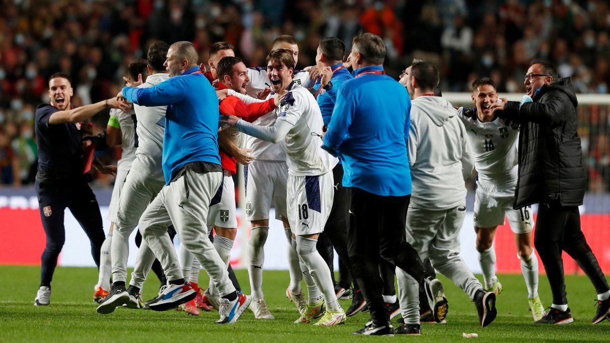 Serbia sent Portugal and Cristiano Ronaldo to the playoffs