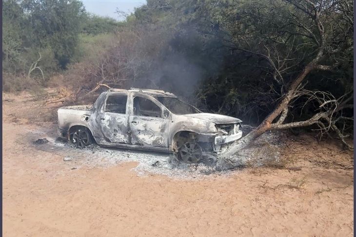 La camioneta en la que ocurrió la tragedia. La camioneta en la que ocurrió la tragedia.