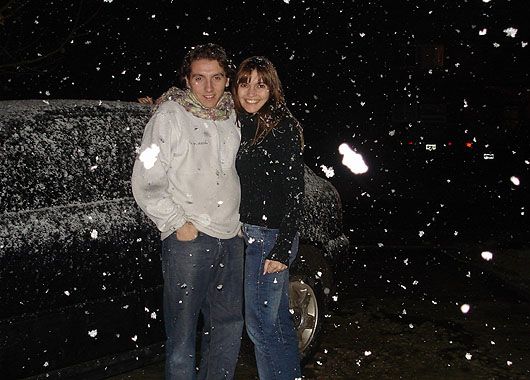 Benavídez, de blanco.
