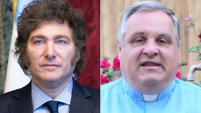 El presidente Javier Milei y el titular de la Conferencia Episcopal Argentina, Marcelo Colombo.&nbsp;