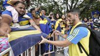 Una multitud recibió a Boca en Salta.