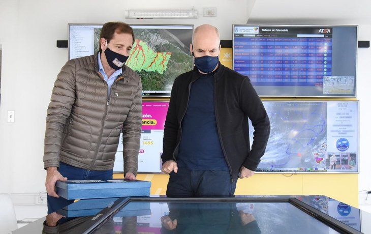 Julio Garro y Horacio Rodríguez Larreta firmaron un acuerdo para&nbsp; potenciar el monitoreo meteorológico.