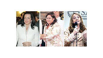 ámbito.com | Las tres «paquitas»: la ministra de Defensa, Nilda Garré, la de Salud, Graciela Ocaña, y la de Desarrollo Social, Alicia Kirchner.