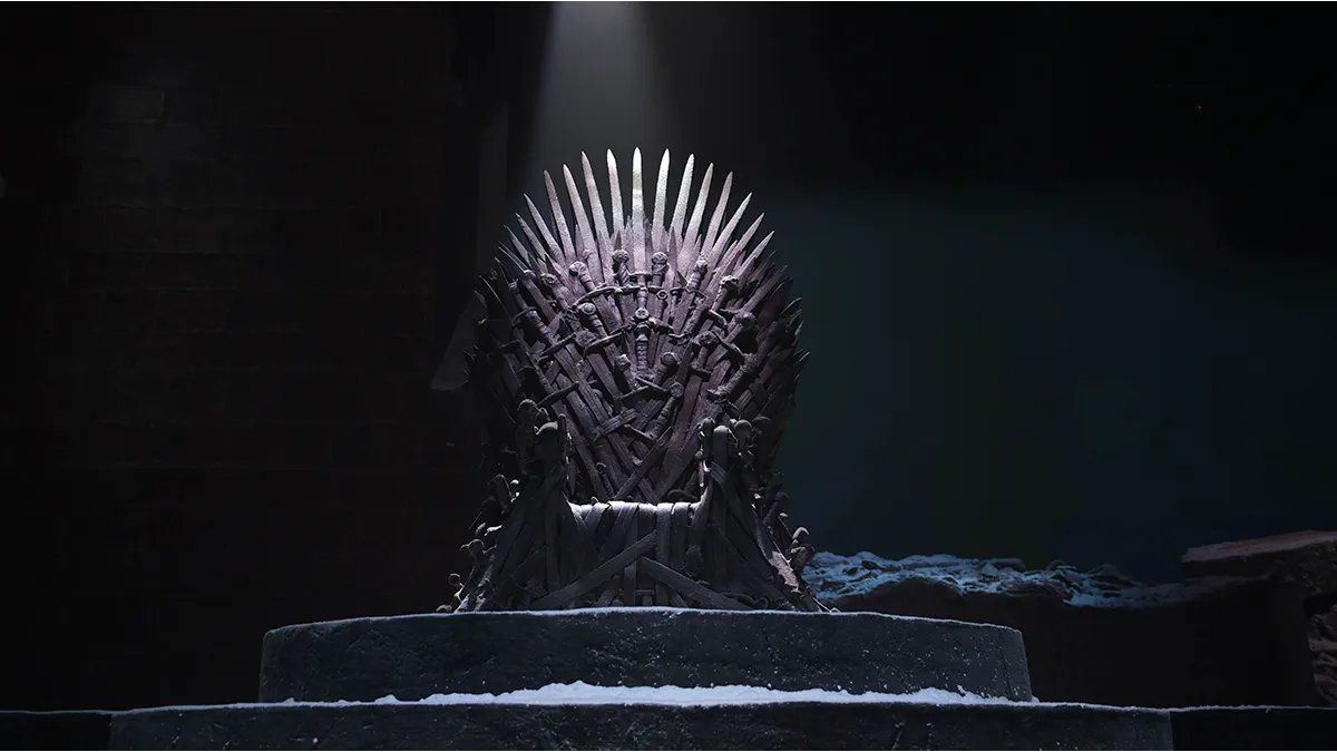 A replica of the Iron Throne from “Game of Thrones” is auctioned for a millionaire figure