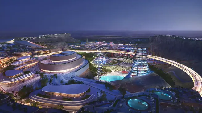 Qidiyya, la imponente ciudad que está levantando Arabia Saudita, concebida como la primera del mundo dedicada específicamente al entretenimiento, el deporte y la cultura.