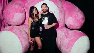 Antonela y Messi se llevaron todas las miradas en la fiesta Bresh