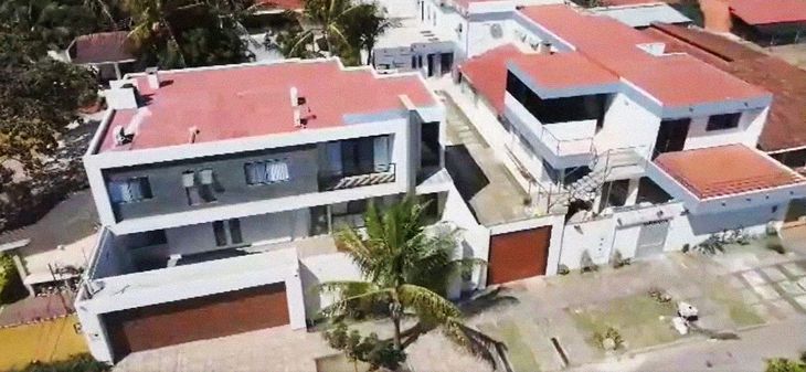 Mansión donde vivía el narco Sebastián Marset. Mansión donde vivía el narco Sebastián Marset.