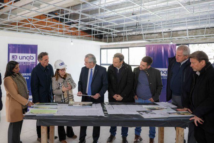 El presidente Alberto Fernández supervisó diferentes obras públicas.